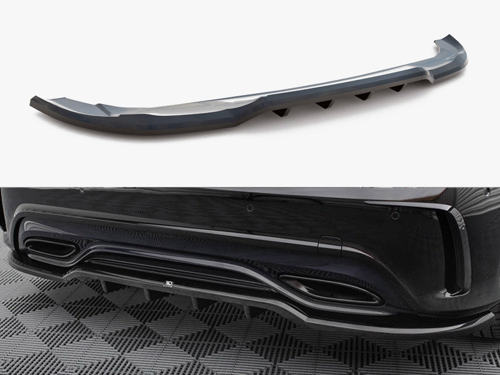 Maxton Design Rear Splitter (Vertical Bars) Mercedes-Benz A AMG-Line W176 Facelift