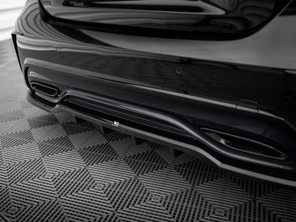Maxton Design Rear Splitter (Vertical Bars) Mercedes-Benz A AMG-Line W176 Facelift