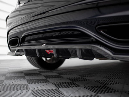 Maxton Design Rear Splitter (Vertical Bars) Mercedes-Benz A AMG-Line W176 Facelift
