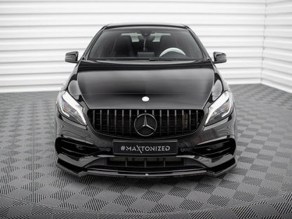 Maxton Design Front Splitter V.1 Mercedes-Benz A AMG-Line W176 Facelift