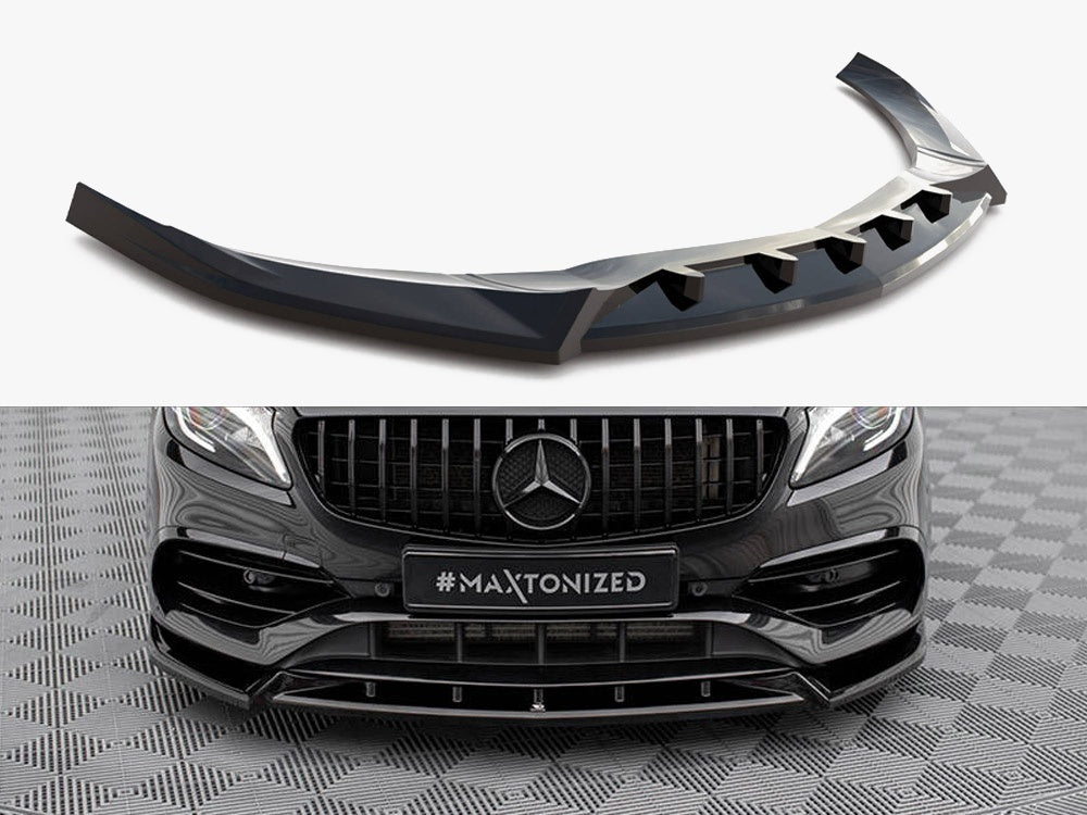 Maxton Design Front Splitter V.2 Mercedes-Benz A AMG-Line W176 Facelift