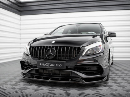 Maxton Design Front Splitter V.2 Mercedes-Benz A AMG-Line W176 Facelift