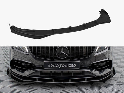 Maxton Design Street PRO Front Splitter + Flaps Mercedes-Benz A AMG-Line W176 Facelift