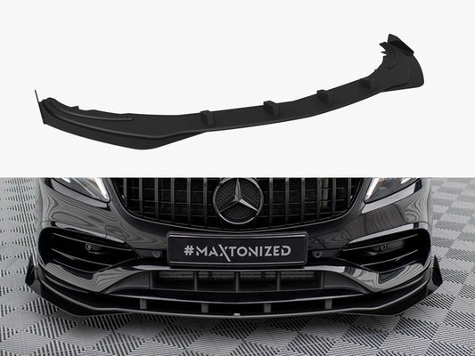 Maxton Design Street PRO Front Splitter + Flaps Mercedes-Benz A AMG-Line W176 Facelift