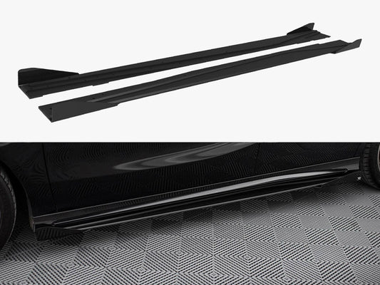 Maxton Design Street PRO Side Skirts Diffusers + Flaps Mercedes-Benz A AMG-Line W176 Facelift
