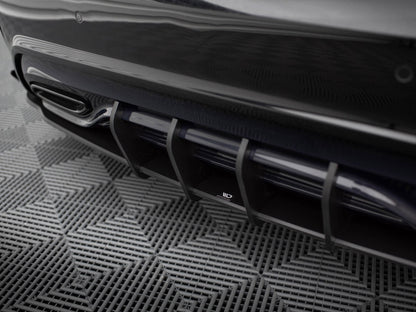 Maxton Design Street PRO Rear Diffuser + Flaps Mercedes-Benz A AMG-Line W176 Facelift