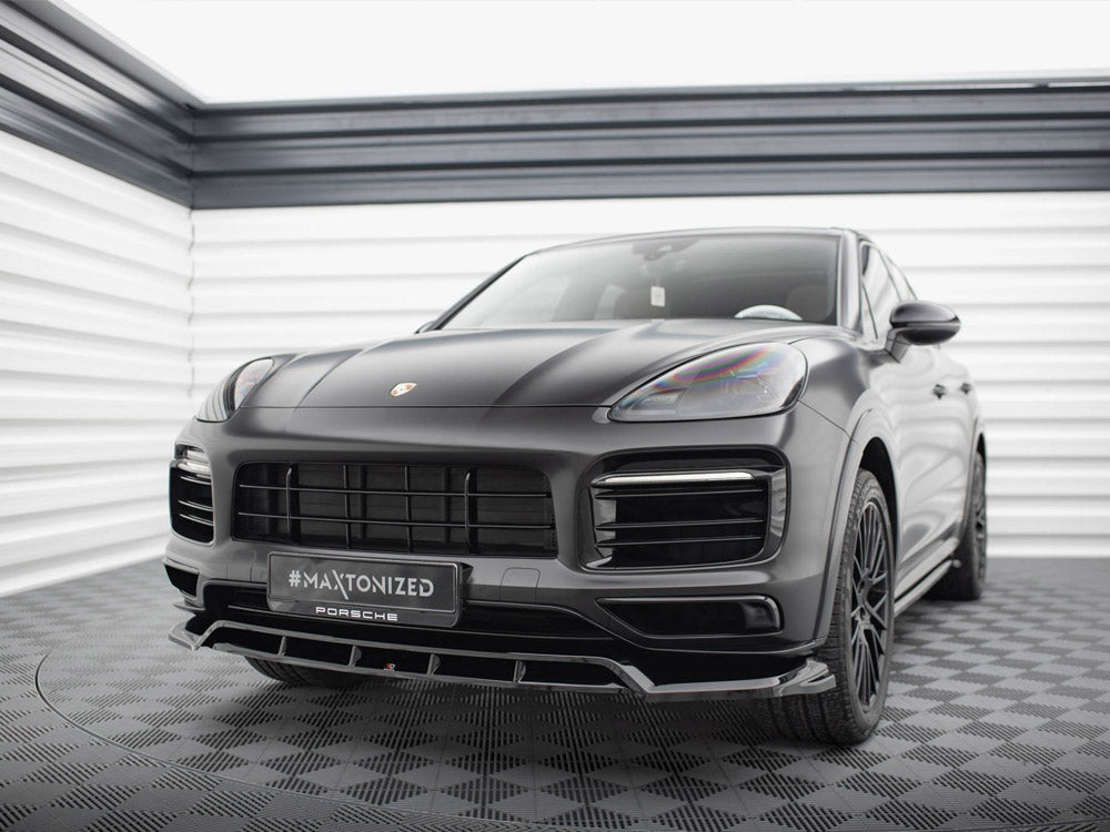 Maxton Design Front Splitter Porsche Cayenne Sport Design Mk3