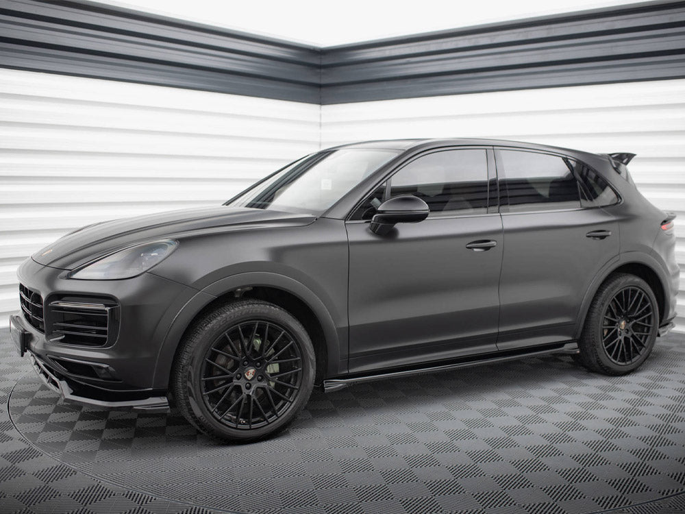 Maxton Design Side Skirts Diffusers Porsche Cayenne Sport Design Mk3 / Standard Mk3 Facelift