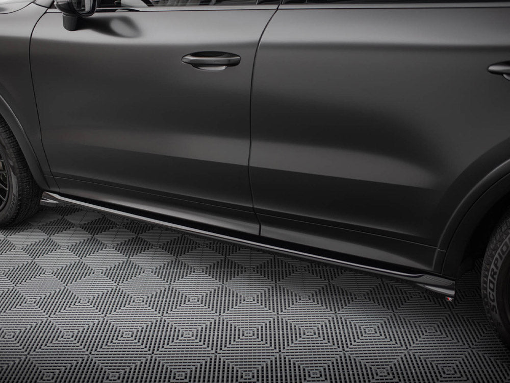 Maxton Design Side Skirts Diffusers Porsche Cayenne Sport Design Mk3 / Standard Mk3 Facelift