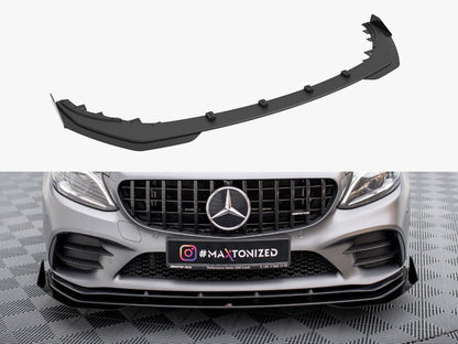 Maxton Design Street PRO Front Splitter + Flaps Mercedes-AMG C43 Coupe C205 Facelift