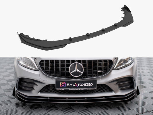Maxton Design Street PRO Front Splitter + Flaps Mercedes-AMG C43 Coupe C205 Facelift