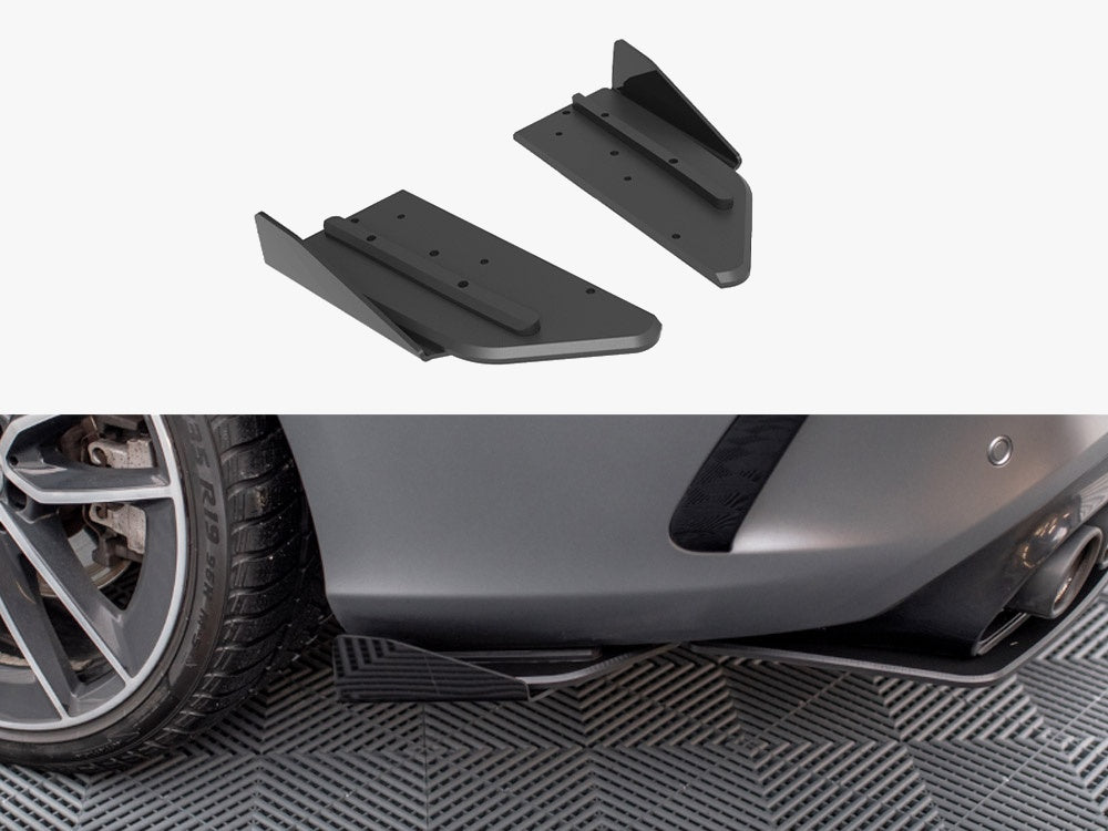 Maxton Design Street Pro Rear Side Splitters + Flaps Mercedes-AMG C43 Coupe C205 Facelift