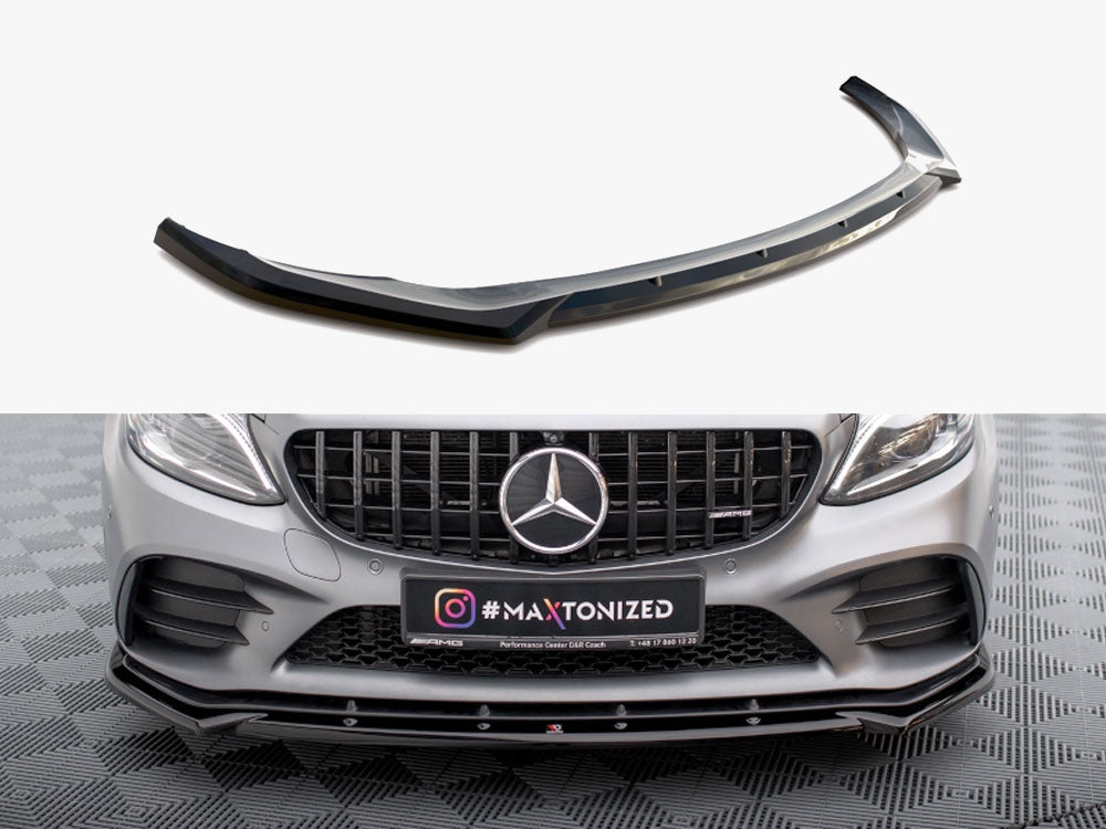 Maxton Design Front Splitter V.2 Mercedes-AMG C43 Coupe / Sedan / Estate C205 / W205 / S205 Facelift