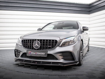 Maxton Design Front Splitter V.2 Mercedes-AMG C43 Coupe / Sedan / Estate C205 / W205 / S205 Facelift