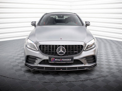 Maxton Design Front Splitter V.2 Mercedes-AMG C43 Coupe / Sedan / Estate C205 / W205 / S205 Facelift