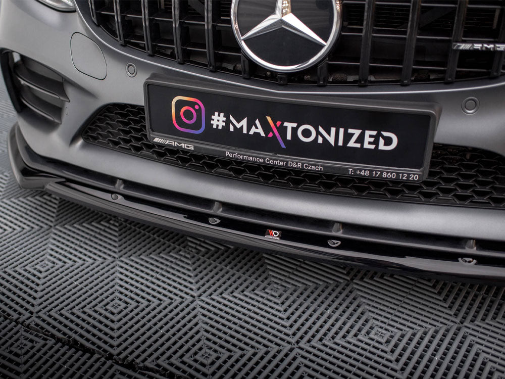 Maxton Design Front Splitter V.2 Mercedes-AMG C43 Coupe / Sedan / Estate C205 / W205 / S205 Facelift