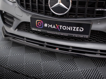 Maxton Design Front Splitter V.2 Mercedes-AMG C43 Coupe / Sedan / Estate C205 / W205 / S205 Facelift