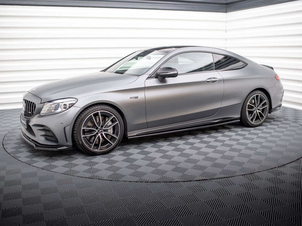 Maxton Design Side Skirts Diffusers Mercedes-AMG C43 Coupe C205 Facelift