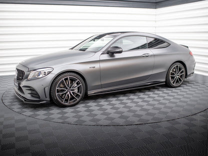 Maxton Design Side Skirts Diffusers Mercedes-AMG C43 Coupe C205 Facelift
