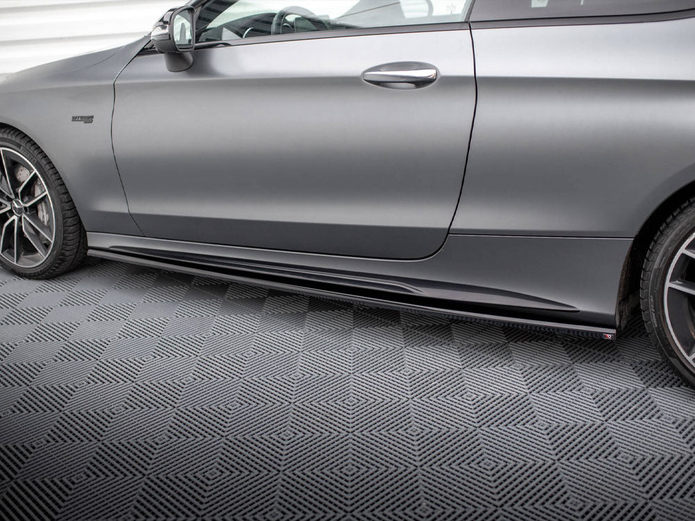 Maxton Design Side Skirts Diffusers Mercedes-AMG C43 Coupe C205 Facelift