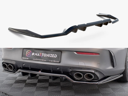 Maxton Design Rear Splitter (Vertical Bars) Mercedes-AMG C43 Coupe C205 Facelift