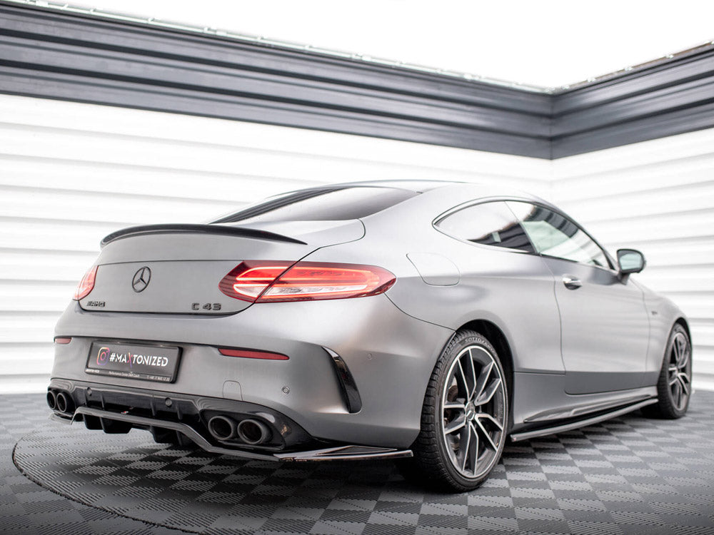 Maxton Design Rear Splitter (Vertical Bars) Mercedes-AMG C43 Coupe C205 Facelift