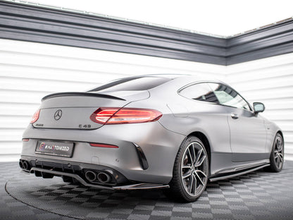Maxton Design Rear Splitter (Vertical Bars) Mercedes-AMG C43 Coupe C205 Facelift