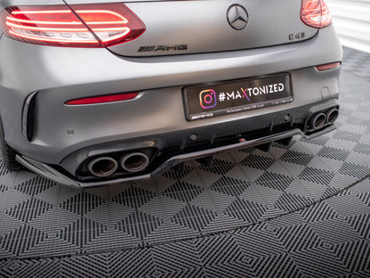 Maxton Design Rear Splitter (Vertical Bars) Mercedes-AMG C43 Coupe C205 Facelift