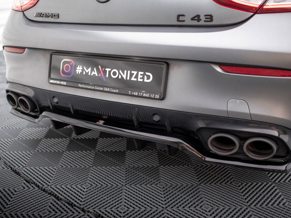 Maxton Design Rear Splitter (Vertical Bars) Mercedes-AMG C43 Coupe C205 Facelift