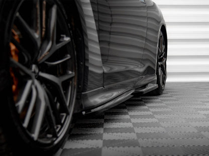 Maxton Design Side Skirts Diffusers Nissan GTR R35 2nd Facelift
