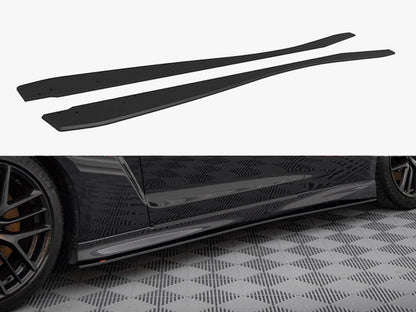 Maxton Design Street PRO Side Skirts Diffusers Nissan GTR R35 2nd Facelift