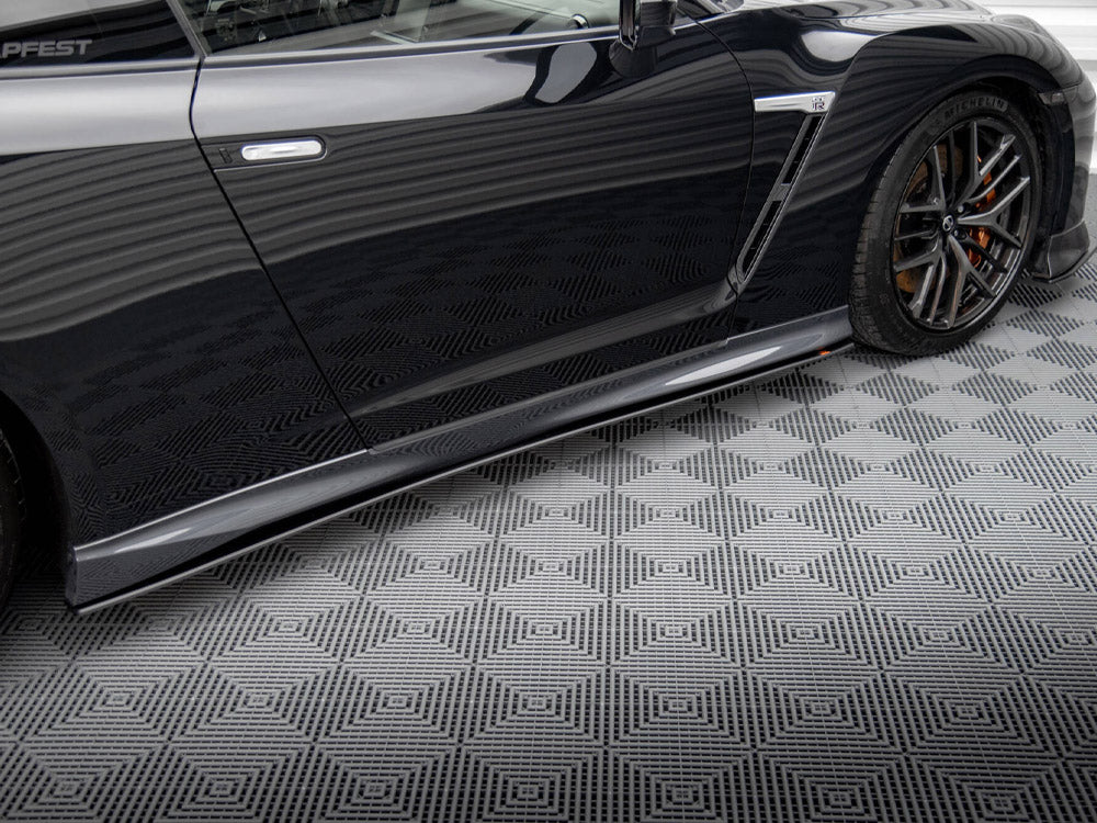 Maxton Design Street PRO Side Skirts Diffusers Nissan GTR R35 2nd Facelift