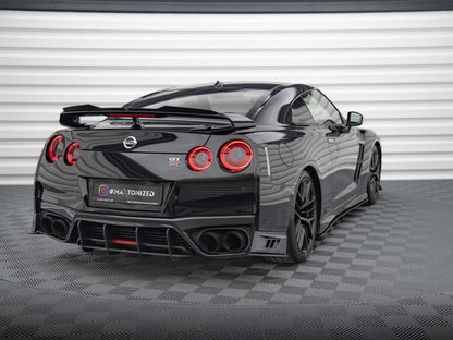 Maxton Design Street Pro Rear Side Splitters Nissan GTR R35 2nd Facelift