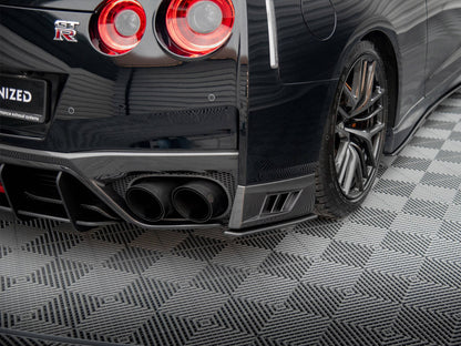 Maxton Design Street Pro Rear Side Splitters Nissan GTR R35 2nd Facelift