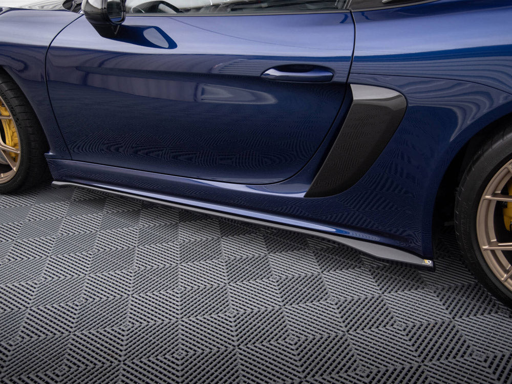 Maxton Design Side Skirts Diffusers Porsche 718 Cayman GT4 RS 982c