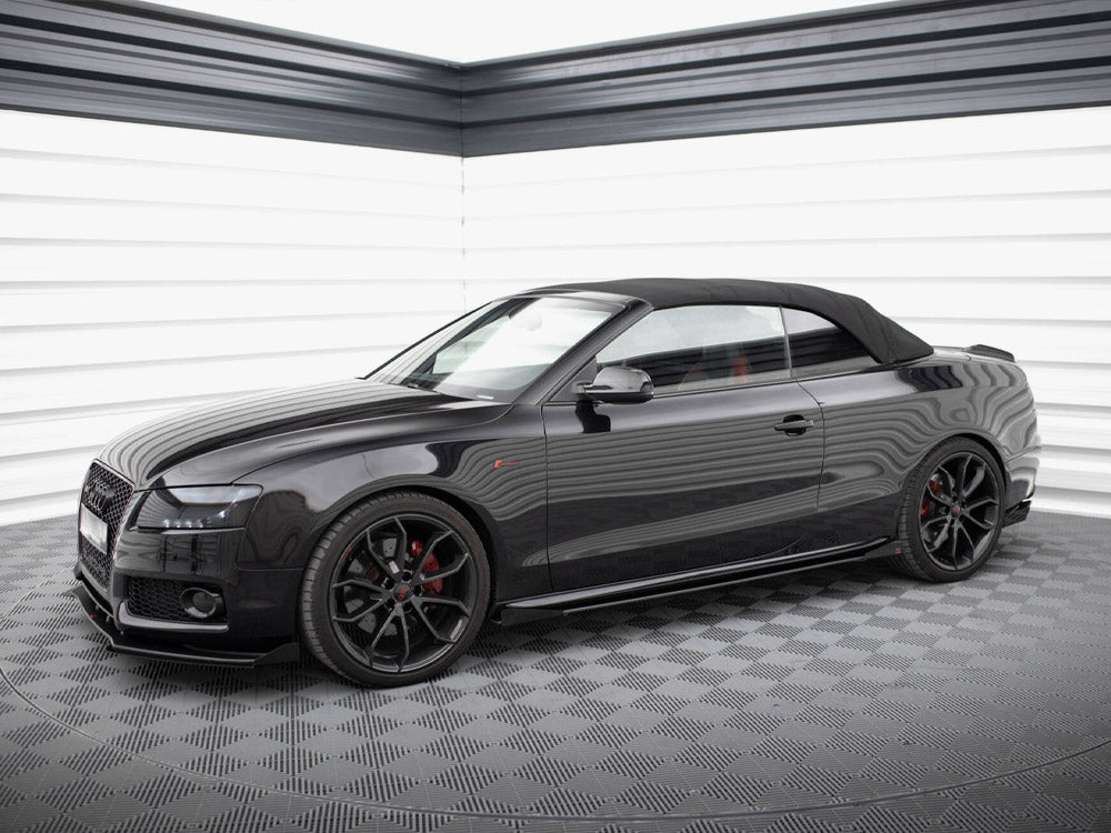 Maxton Design Street PRO Side Skirts Diffusers + Flaps Audi A5 / A5 S-Line / S5 Coupe / Cabrio 8T / 8T Facelift