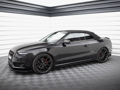 Maxton Design Street PRO Side Skirts Diffusers + Flaps Audi A5 / A5 S-Line / S5 Coupe / Cabrio 8T / 8T Facelift