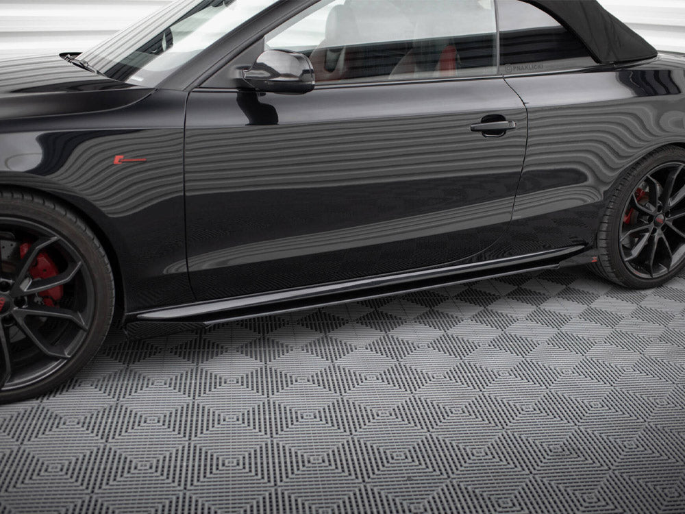 Maxton Design Street PRO Side Skirts Diffusers + Flaps Audi A5 / A5 S-Line / S5 Coupe / Cabrio 8T / 8T Facelift