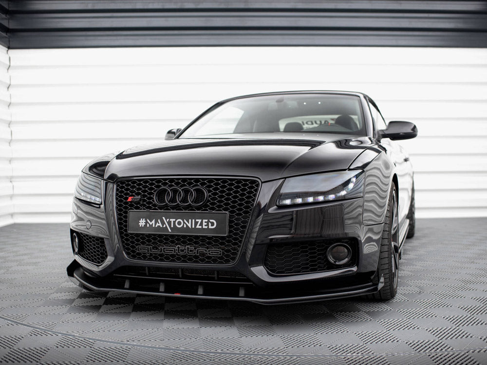 Maxton Design Street PRO Front Splitter + Flaps Audi S5 / A5 S-Line 8T