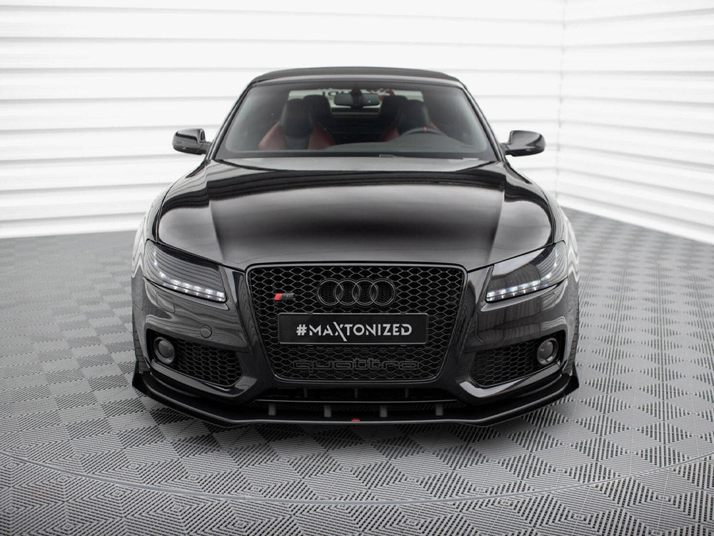 Maxton Design Street PRO Front Splitter + Flaps Audi S5 / A5 S-Line 8T