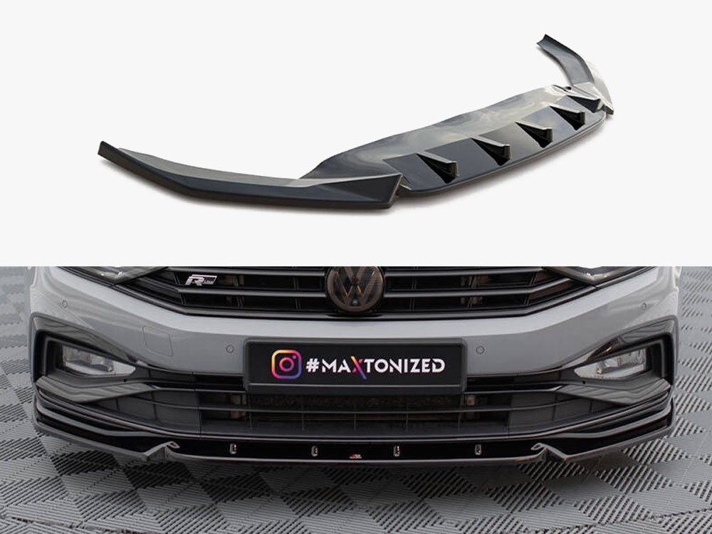 Maxton Design Front Splitter V.1 Volkswagen Passat R-Line B8 Facelift