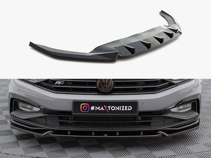 Maxton Design Front Splitter V.1 Volkswagen Passat R-Line B8 Facelift