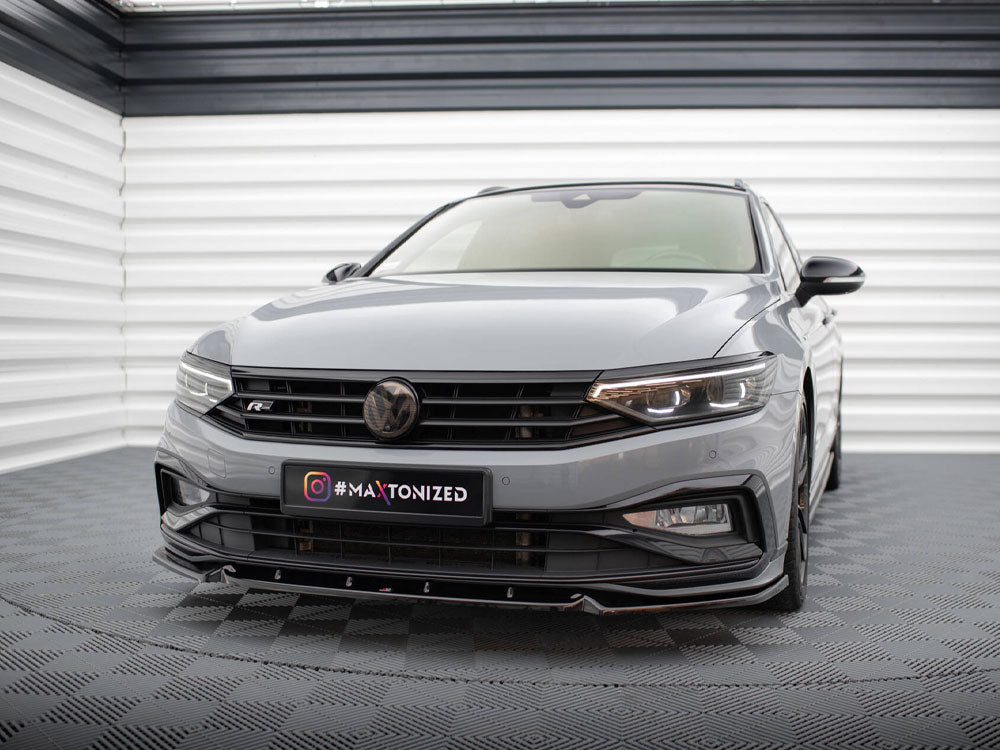 Maxton Design Front Splitter V.1 Volkswagen Passat R-Line B8 Facelift