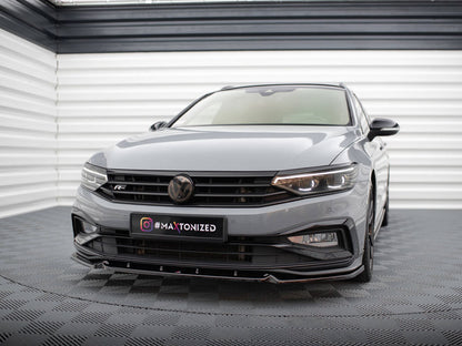 Maxton Design Front Splitter V.1 Volkswagen Passat R-Line B8 Facelift