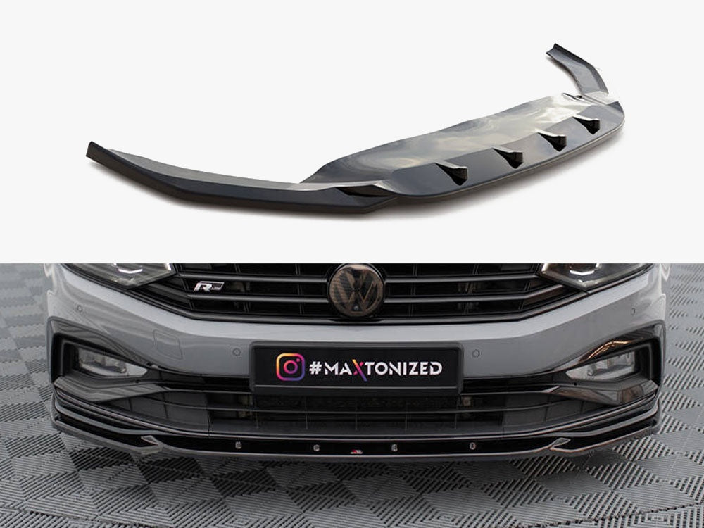 Maxton Design Front Splitter V.2 Volkswagen Passat R-Line B8 Facelift