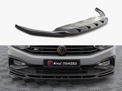 Maxton Design Front Splitter V.2 Volkswagen Passat R-Line B8 Facelift