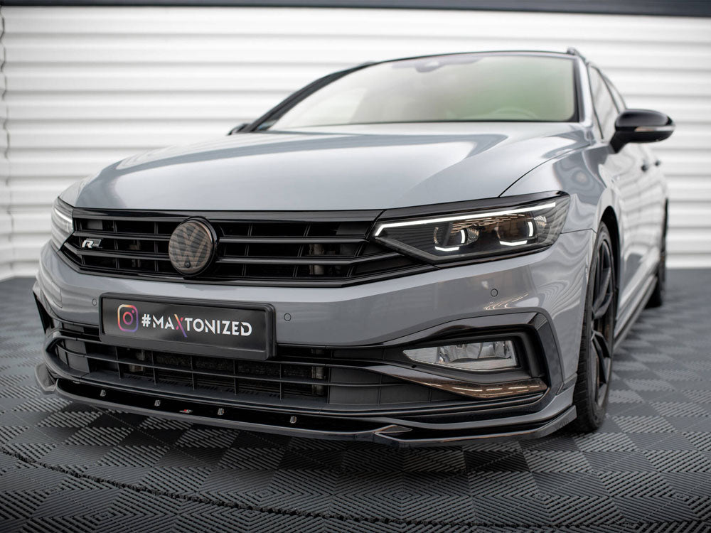 Maxton Design Front Splitter V.2 Volkswagen Passat R-Line B8 Facelift