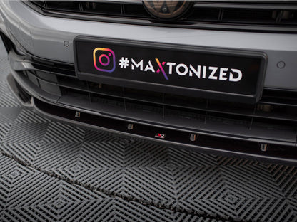 Maxton Design Front Splitter V.2 Volkswagen Passat R-Line B8 Facelift