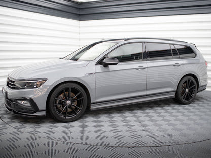 Maxton Design Side Skirts Diffusers Volkswagen Passat R-Line B8 Facelift