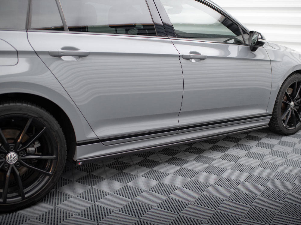 Maxton Design Side Skirts Diffusers Volkswagen Passat R-Line B8 Facelift